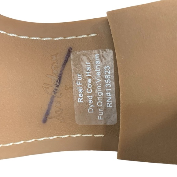 Sam Edelman Birch natural and ivory Brahma calf hair penny loafer. NWOT.‎ Size 8 - Picture 9 of 9